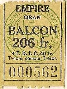 Oran tickets divers 035
